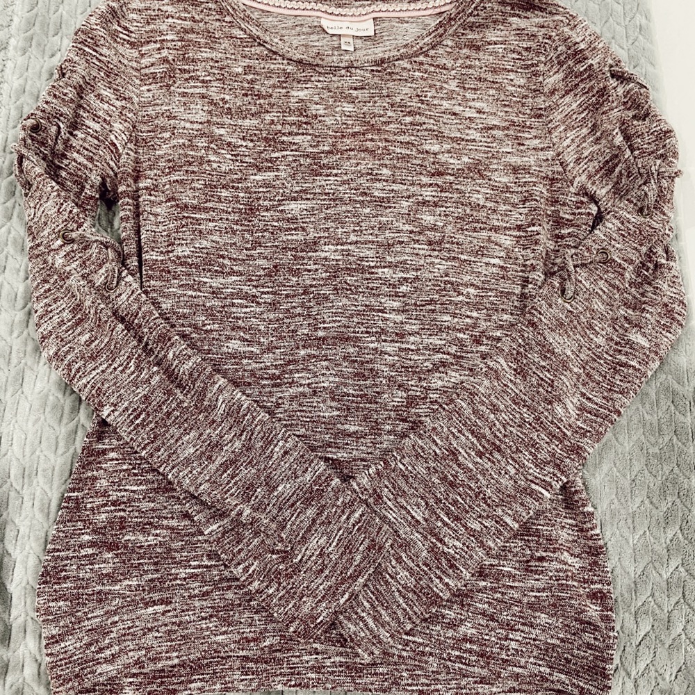 cross tie blouse